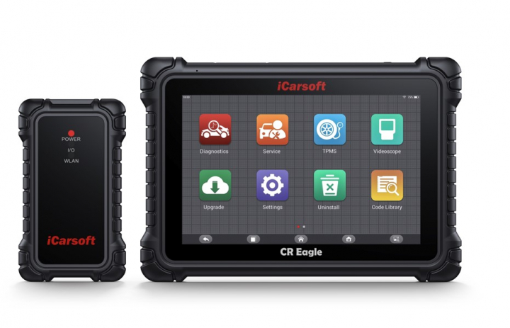 iCarsoft CR EAGLE felkodsläsare diagnosverktyg Bluetooth | DOIP | TPMS | inkl kabelkit & kamera i gruppen Produkter / Felkodsläsare / iCarsoft hos Prylteknik 7H AB (300-393)