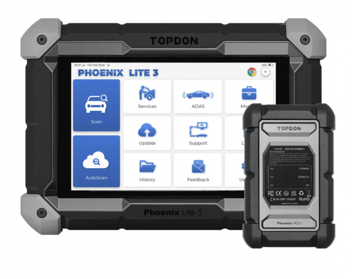 TOPDON Phoenix Lite 3 diagnosverktyg felkodsläsare OBD2 scan tool | 2024 | MDCI i gruppen Produkter / Felkodsläsare / Topdon hos Prylteknik 7H AB (500-120)