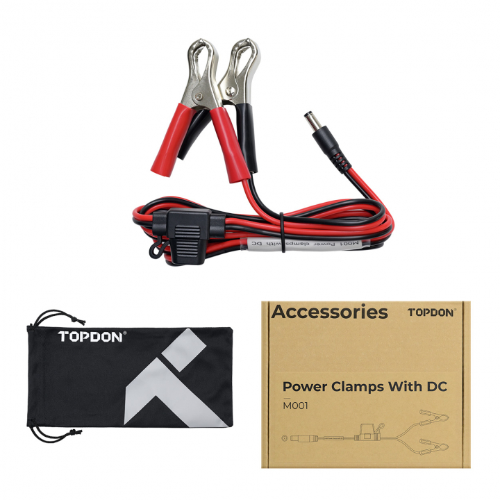 Topdon Moto strömkontakt Power Clamps DC | M001 för MULTI 3-P kontakt i gruppen Produkter / OBD2 adapter kablage hos Prylteknik 7H AB (500-97)